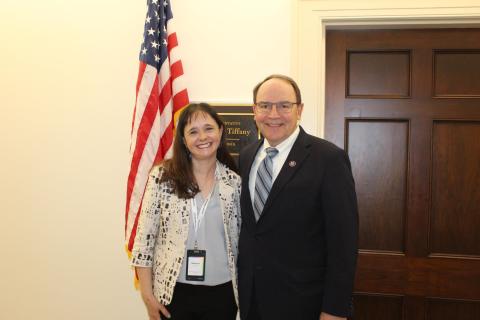 Rep. Tiffany with small business owner, Sharon Johnson