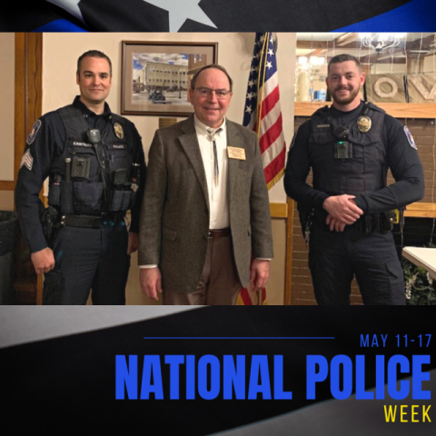 Congressman Tiffany with police officers